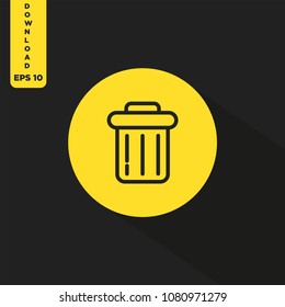 Trash vector icon