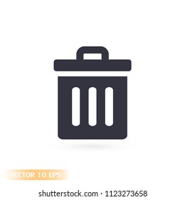 Trash vector icon