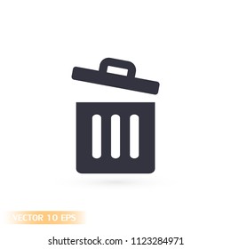 Trash vector icon