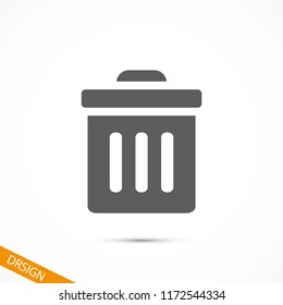 Trash vector icon