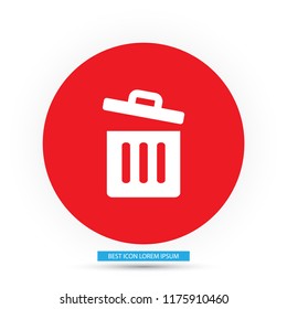 Trash vector icon