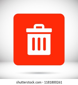 Trash vector icon