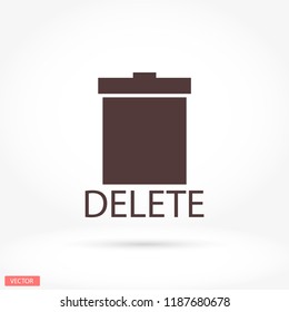 Trash  vector icon