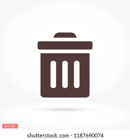 Trash vector icon