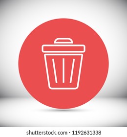 Trash vector icon