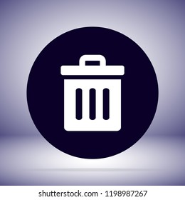 Trash vector icon