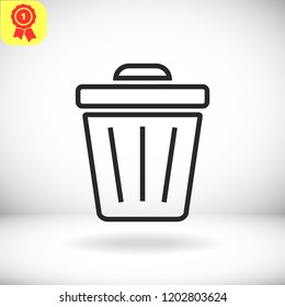 Trash  vector icon