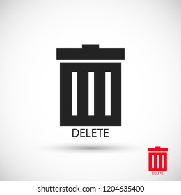 Trash  vector icon