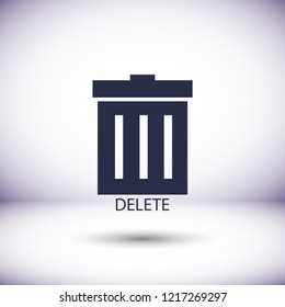 Trash  vector icon
