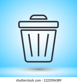 Trash vector icon
