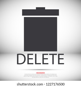 Trash  vector icon