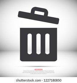 Trash vector icon