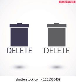 Trash  vector icon
