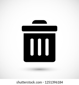 Trash vector icon