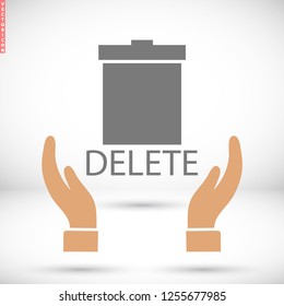 Trash  vector icon