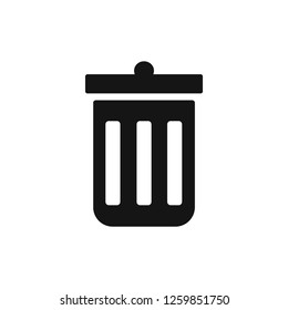 trash vector icon