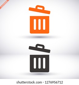 Trash vector icon