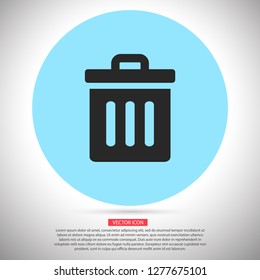 Trash vector icon