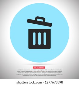 Trash vector icon