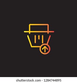 Trash vector icon