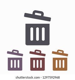 Trash vector icon