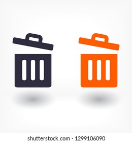 Trash vector icon