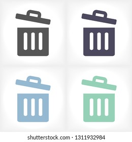 Trash vector icon