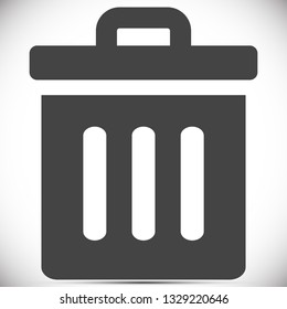 Trash vector icon
