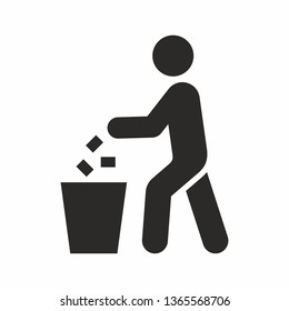 Trash vector icon