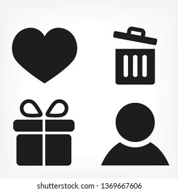 Trash vector icon