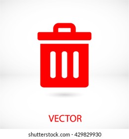 trash vector icon