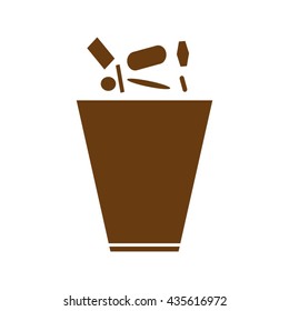 trash, vector icon