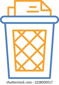 Trash vector icon. Can be used for printing, mobile and web applications.