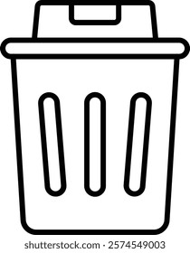 Trash vector icon. Can be used for printing, mobile and web applications.