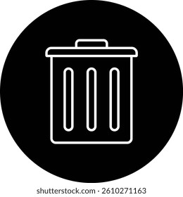 Trash vector icon. Can be used for printing, mobile and web applications.