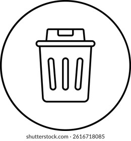 Trash vector icon. Can be used for printing, mobile and web applications.