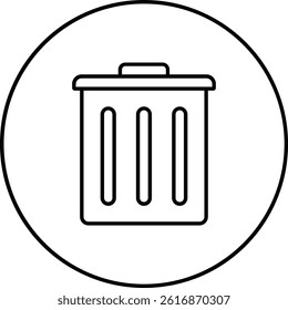Trash vector icon. Can be used for printing, mobile and web applications.