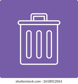 Ícone do vetor de lixo. Pode ser usado para impressão, aplicativos móveis e da Web.