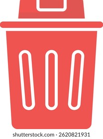 Icono de Vector de la papelera. Se puede utilizar para aplicaciones de impresión, móviles y de Web.
