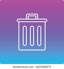 Trash vector icon. Can be used for printing, mobile and web applications.