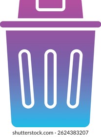 Ícone do vetor de lixo. Pode ser usado para impressão, aplicativos móveis e da Web.