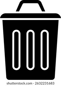 Trash vector icon. Can be used for printing, mobile and web applications.