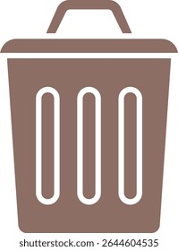 Icono de Vector de la papelera. Se puede utilizar para aplicaciones de impresión, móviles y de Web.