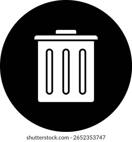 Trash vector icon. Can be used for printing, mobile and web applications.