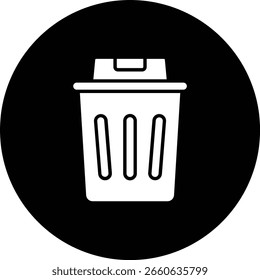 Icono de Vector de la papelera. Se puede utilizar para aplicaciones de impresión, móviles y de Web.