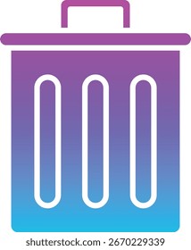 Icono de Vector de la papelera. Se puede utilizar para aplicaciones de impresión, móviles y de Web.