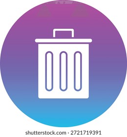 Icono de Vector de la papelera. Se puede utilizar para aplicaciones de impresión, móviles y de Web.