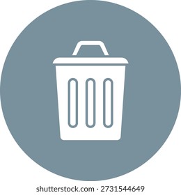 Icono de Vector de la papelera. Se puede utilizar para aplicaciones de impresión, móviles y de Web.
