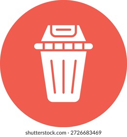 Ilustración de diseño de icono de Vector de basura