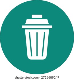 Ilustração de design de ícone de vetor de lixo